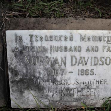 DAVIDSON Norman 1907-1965 &amp; Ann Kathleen -1990