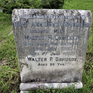 DAVIDSON Walter P. &amp; Mary Ann Smyth SHEPHERD 1895-1939