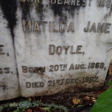 DOYLE Fenning 1863-1937 &amp; Matilda Jane 1868-1962