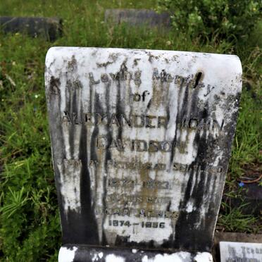 DAVIDSON Alexander John 187?-1933 &amp; Dora Agnes 1874-1956