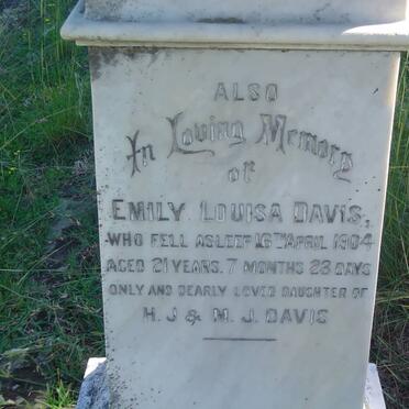 DAVIS Emily Louisa -1904