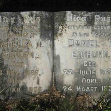 EICHORN  Daniel I. 1885-1938 &amp; Petronella W.C. 1889-1966