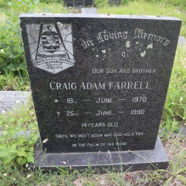 FARRELL Craig Adam 1976-1990
