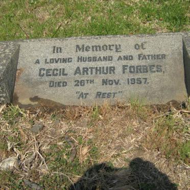 FORBES Cecil Arthur -1957