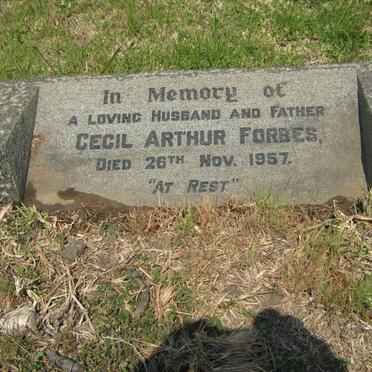 FORBES Cecil Arthur -1957