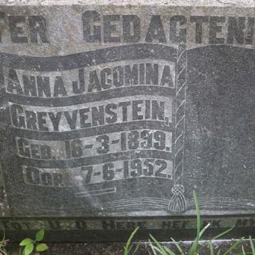 GREYVENSTEIN Anna Jacomina 1899-1952