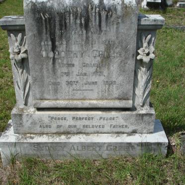 GREEN Sydney Albert 1891-1951 &amp; Dorothy CRAIGIE 1891-1939