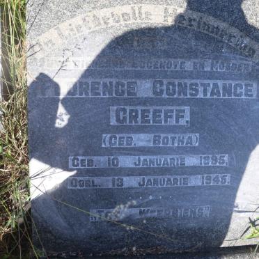 GREEFF Florence Constance nee BOTHA 1895-1945