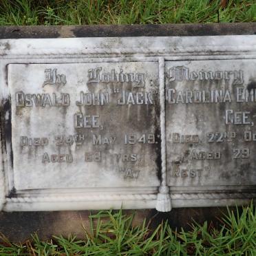 GEE Oswald John Jack -1949 &amp; Carolina Embrencia -1918