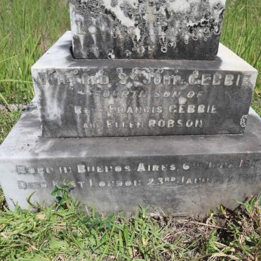 GEBBIE Wilfrid St John 1876-1905