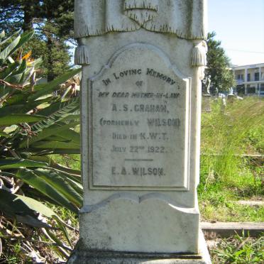 GRAHAM A.S. formerly WILSON -1922