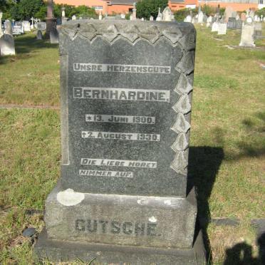 GUTSCHE Bernhardine 1900-1930
