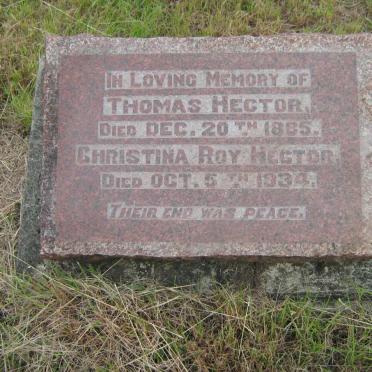 HECTOR Thomas -1885 &amp; Christina Roy -1934