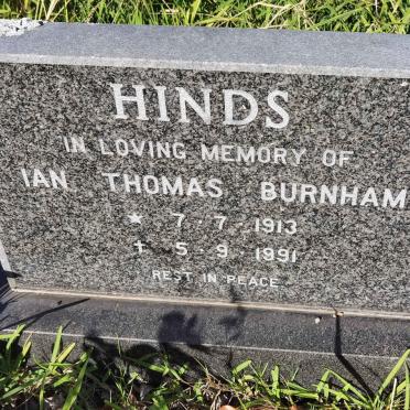 HINDS Ian Thomas Burnham 1913-1991