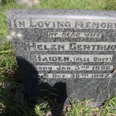 HAIDEN Helen Gertrude nee BOTT 1886-1942