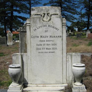HOMANN Edith Mary nee SCOTT 1906-1938 :: HOMANN Baby