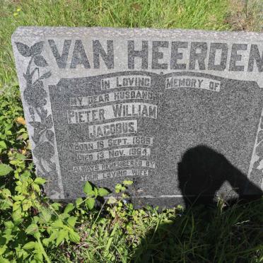 HEERDEN Pieter William Jacobus, van 1889-1964