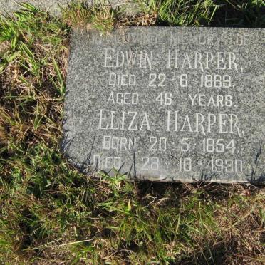 HARPER Edwin -1889 &amp; Eliza 1854-1930