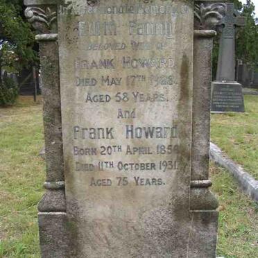 HOWARD Frank 1858-1931 &amp; Edith Fanny -1928