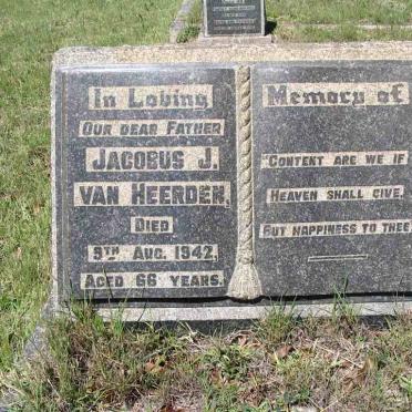 HEERDEN Jacobus J., van -1942