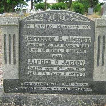 JACOBY Alfred C. - 1957 &amp; Gertrude P. -1943