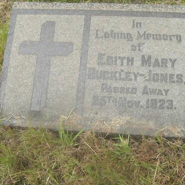 JONES Edith Mary, BUCKLEY -1923