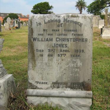 JONES William Christopher -1939 &amp; Ethel May 1986