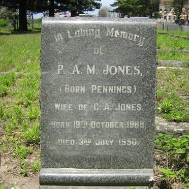 JONES P.A.M. nee PENNINGS 1868-1950