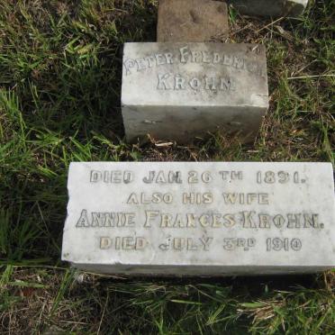 KROHM Peter Frederick -1891 &amp; Annie Frances -1910