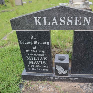 KLAASEN Millie Mavis 1943-2010