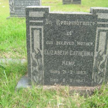 KEMP Elizabeth Catherina 1893-1947