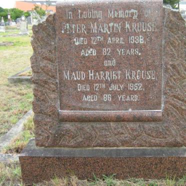 KRUUSE Peter Martin -1938 &amp;  Maud Harriet -1952