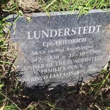 LUNDERSTEDT Friedrich 1830-1909