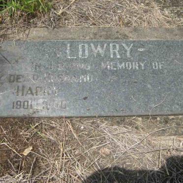 LOWRY Harry 1901-1980