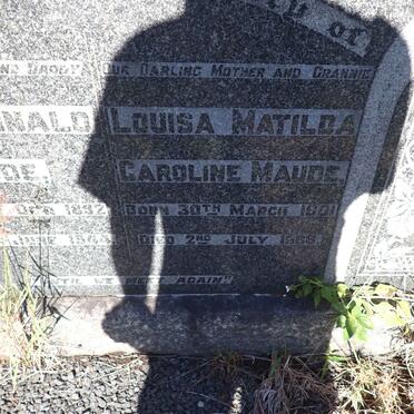 MAUDE Tom Reginald 1892-1944 & Louisa Matilda Caroline 1901-1986 _2