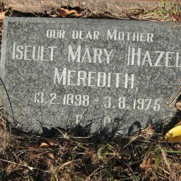 MEREDITH Iseult Mary 1898-1975