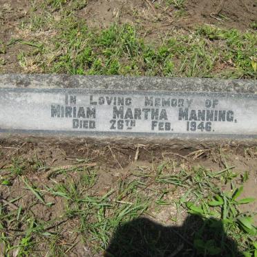 MANNING Miriam Martha -1946