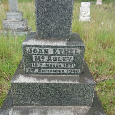 MCAULEY Joan Ethel 1921-1940