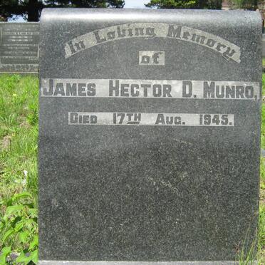 MUNRO James Hector D. -1945