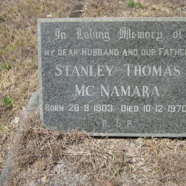 McNAMARA Stanley Thomas 1903-1970
