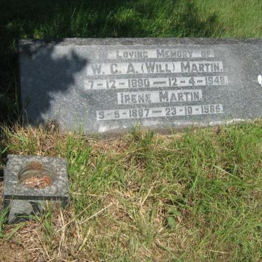 MARTIN W.G.A. 1880-1948 &amp; Irene 1887-1965