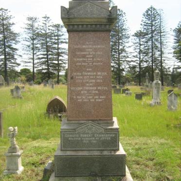MEYER Julius Fredrich 1872-1929 :: MEYER Beryl Mary Milner -1900 :: MEYER William Fredrich 1870-1946 :: CRANKSHAW Edmund Robert 1910-19?1