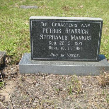 MARKUS Petrus Hendrick Stephanus 1921-1981