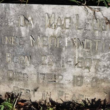 MACLEOD Hilda nee MEDEFINDT 1907-1975