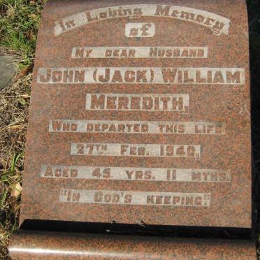 MEREDITH John William -1940