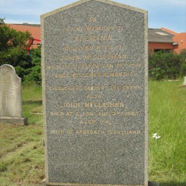 McGLASHAN  John -1905 &amp; Alerina -1900 