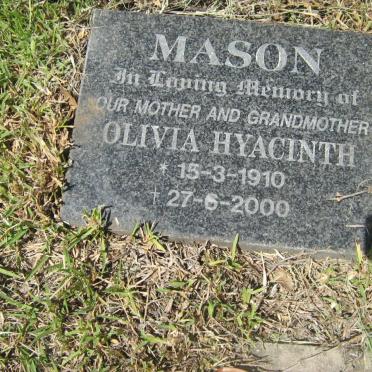 MASON Olivia Hyacinth 1910-2000