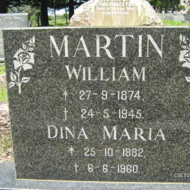 MARTIN William 1874-1945 &amp; Dina Maria 1882-1960