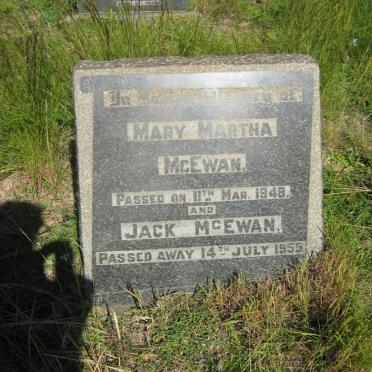 McEWAN Jack -1955 &amp; Mary Martha -1948