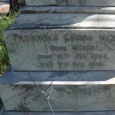 NILSSON Franciska Louisa nee MEIER 1894-1948